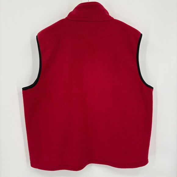 Woolrich Men's Fleece Vest in Red, Sz XL, Full Zip, Pockets Outdoor Chore - Picture 2 of 8